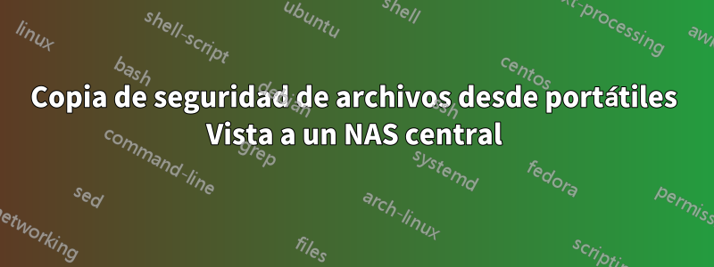 Copia de seguridad de archivos desde portátiles Vista a un NAS central