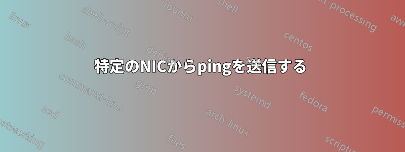 特定のNICからpingを送信する