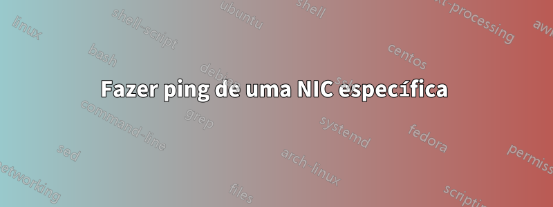 Fazer ping de uma NIC específica