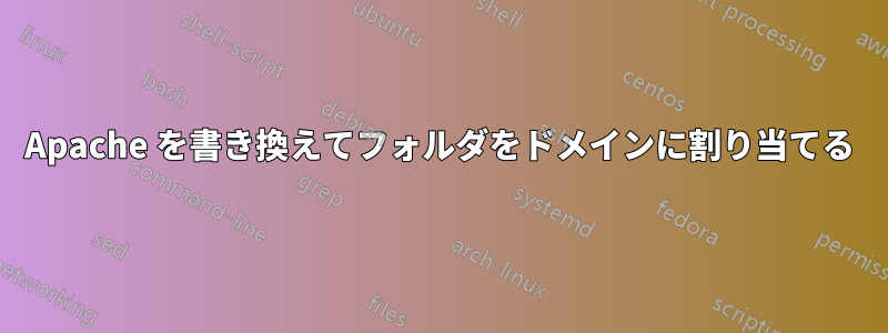 Apache を書き換えてフォルダをドメインに割り当てる