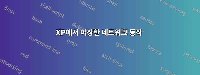 XP에서 이상한 네트워크 동작