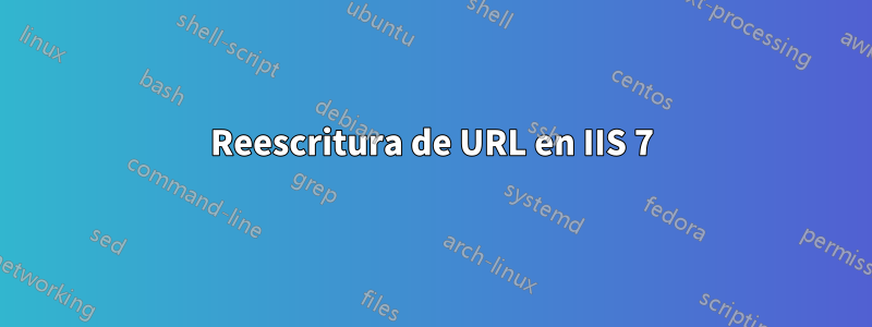 Reescritura de URL en IIS 7