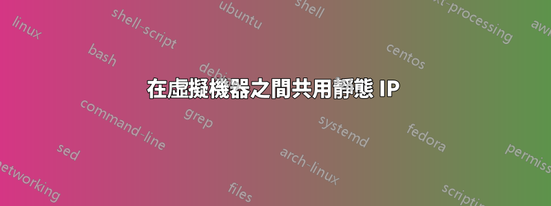 在虛擬機器之間共用靜態 IP