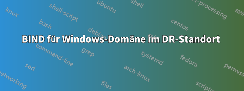 BIND für Windows-Domäne im DR-Standort