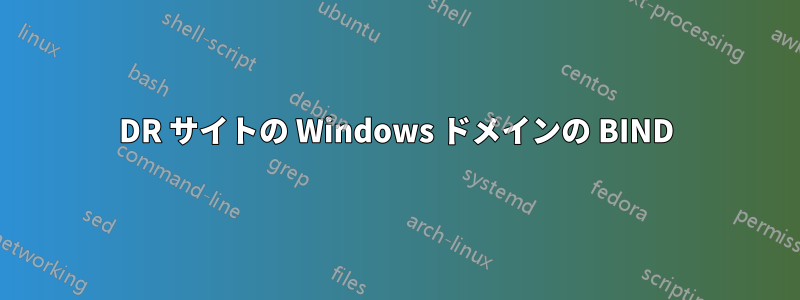 DR サイトの Windows ドメインの BIND