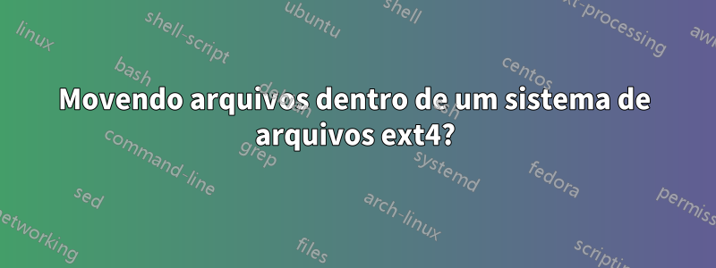 Movendo arquivos dentro de um sistema de arquivos ext4?