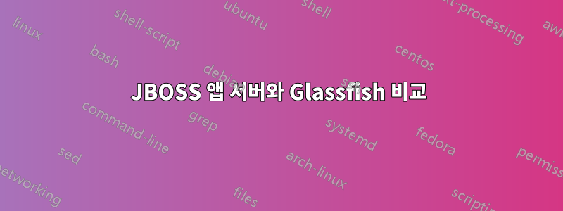 JBOSS 앱 서버와 Glassfish 비교