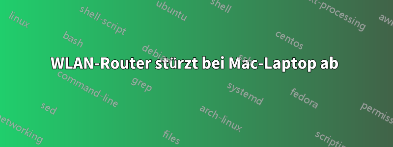 WLAN-Router stürzt bei Mac-Laptop ab