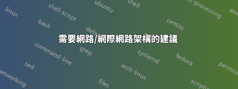 需要網路/網際網路架構的建議