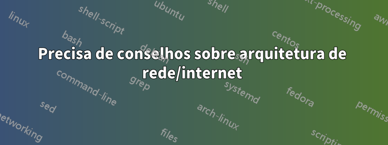 Precisa de conselhos sobre arquitetura de rede/internet