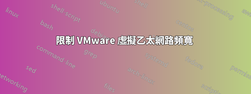 限制 VMware 虛擬乙太網路頻寬