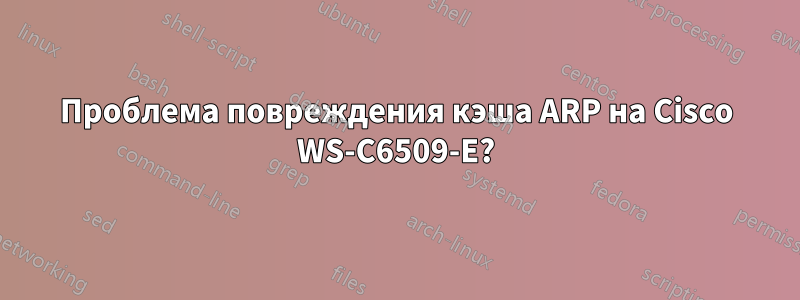 Проблема повреждения кэша ARP на Cisco WS-C6509-E?