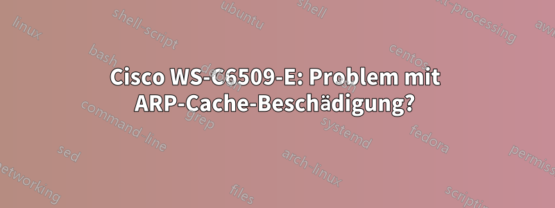 Cisco WS-C6509-E: Problem mit ARP-Cache-Beschädigung?