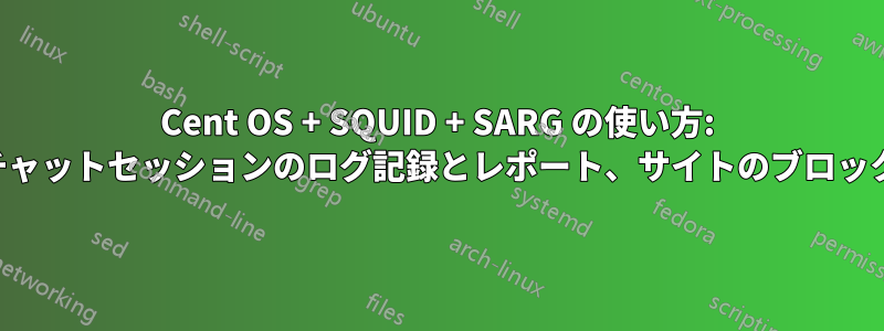 Cent OS + SQUID + SARG の使い方: チャットセッションのログ記録とレポート、サイトのブロック