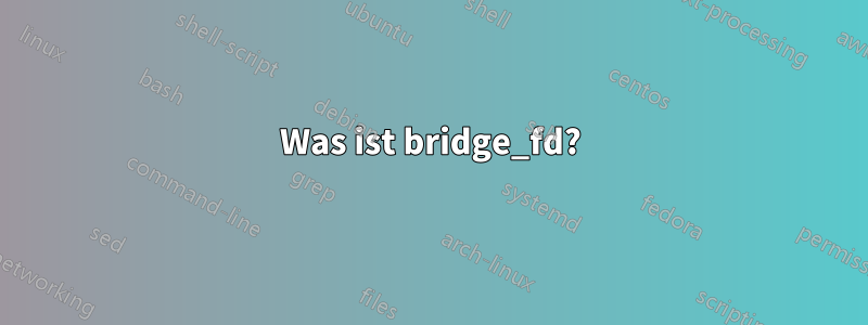 Was ist bridge_fd?