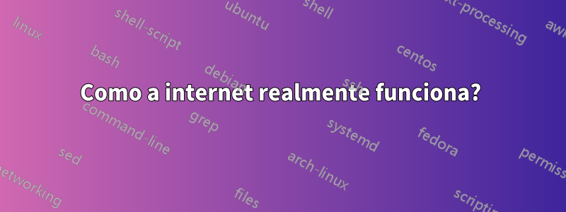 Como a internet realmente funciona?