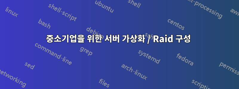 중소기업을 위한 서버 가상화 / Raid 구성