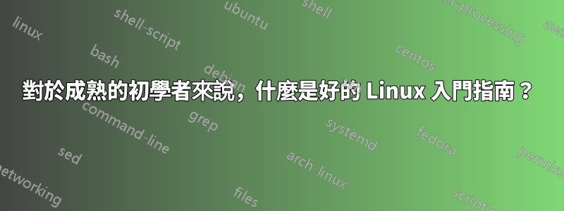 對於成熟的初學者來說，什麼是好的 Linux 入門指南？