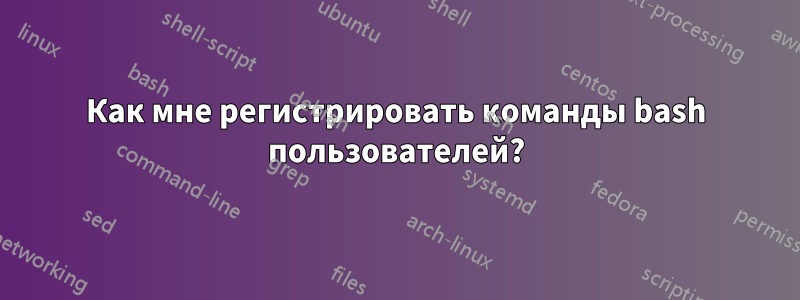 Как мне регистрировать команды bash пользователей?