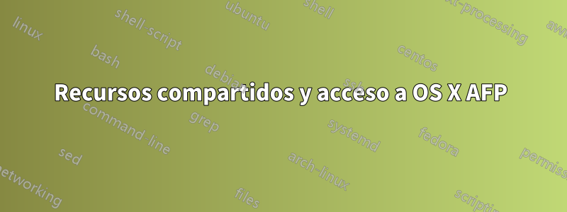 Recursos compartidos y acceso a OS X AFP