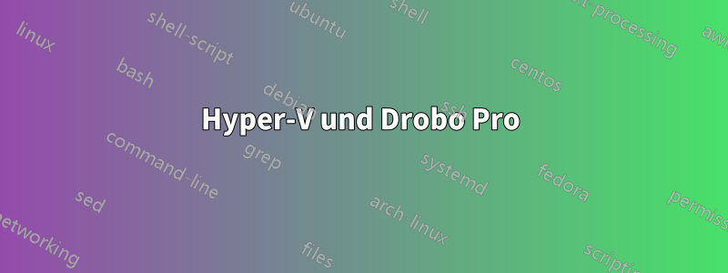 Hyper-V und Drobo Pro