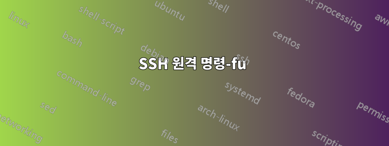 SSH 원격 명령-fu