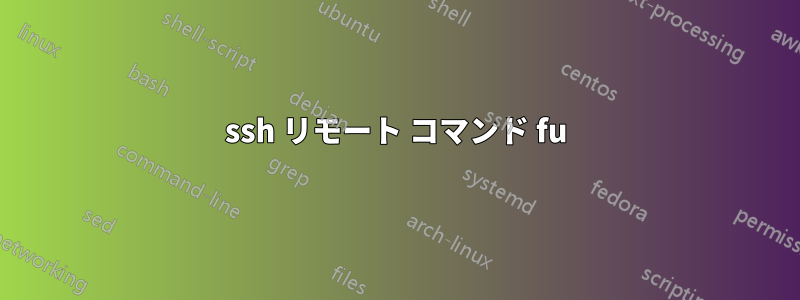 ssh リモート コマンド fu