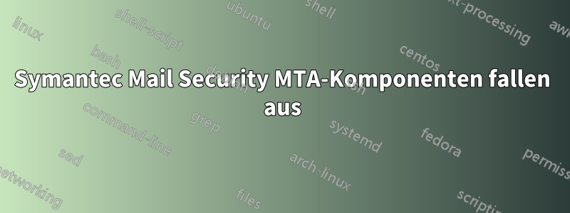 Symantec Mail Security MTA-Komponenten fallen aus