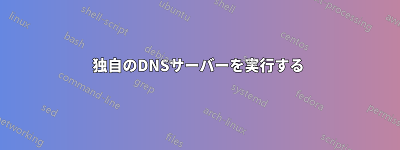 独自のDNSサーバーを実行する