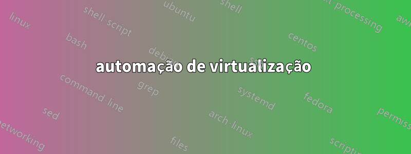 automação de virtualização