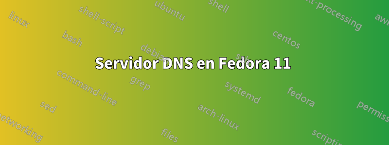 Servidor DNS en Fedora 11