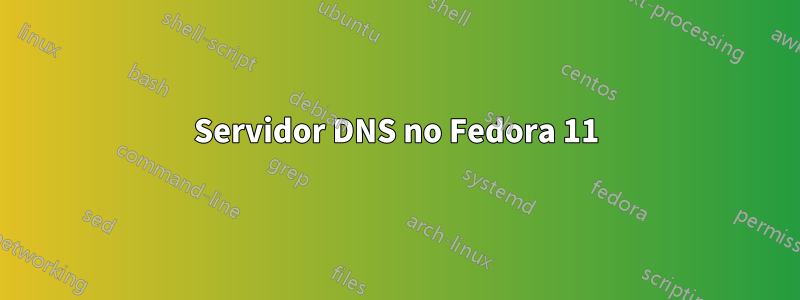 Servidor DNS no Fedora 11