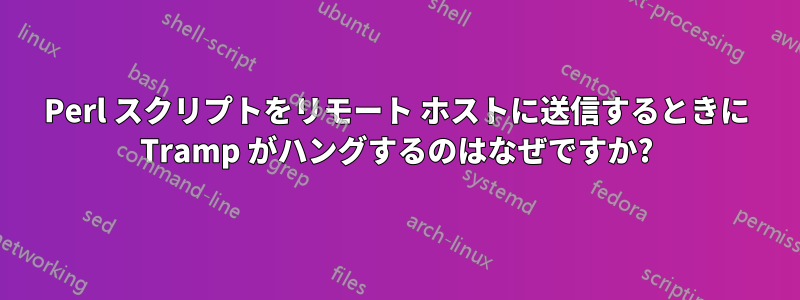 Perl スクリプトをリモート ホストに送信するときに Tramp がハングするのはなぜですか?