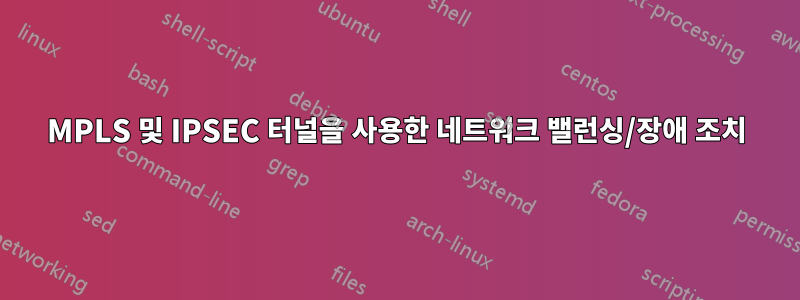 MPLS 및 IPSEC 터널을 사용한 네트워크 밸런싱/장애 조치