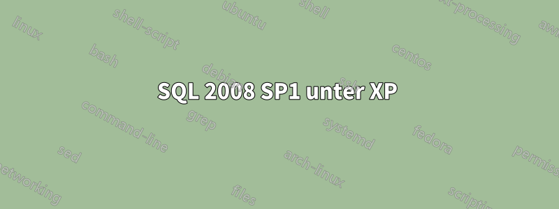 SQL 2008 SP1 unter XP