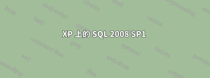 XP 上的 SQL 2008 SP1