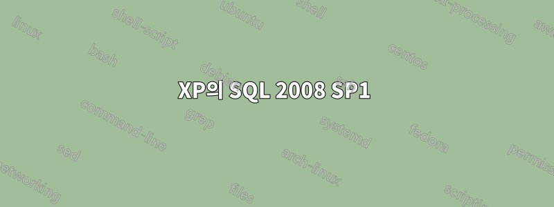 XP의 SQL 2008 SP1