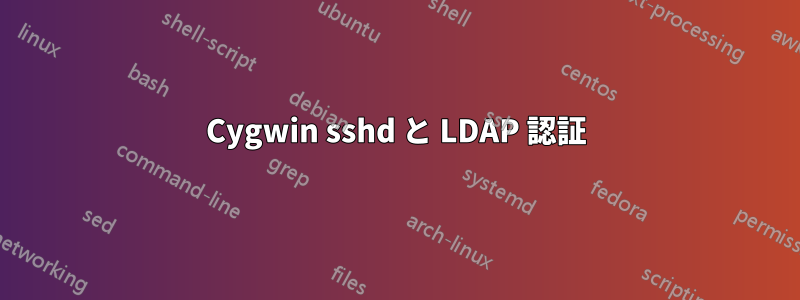 Cygwin sshd と LDAP 認証