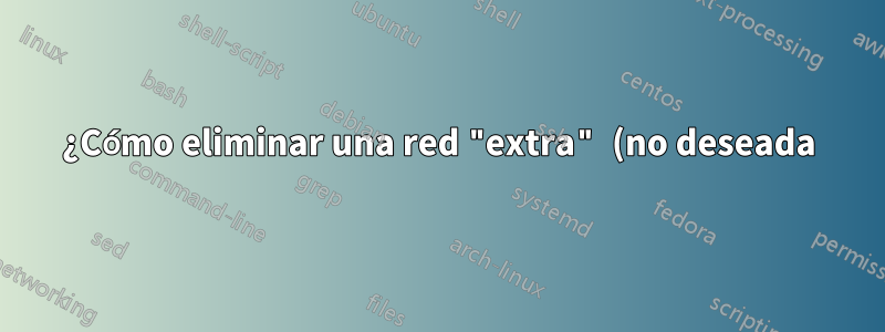 ¿Cómo eliminar una red "extra" (no deseada) de un clúster de conmutación por error de Windows 2008?
