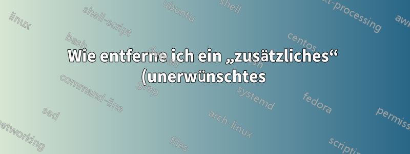 Wie entferne ich ein „zusätzliches“ (unerwünschtes) Netzwerk aus einem Windows 2008-Failovercluster?