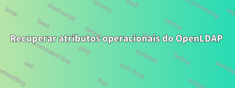 Recuperar atributos operacionais do OpenLDAP