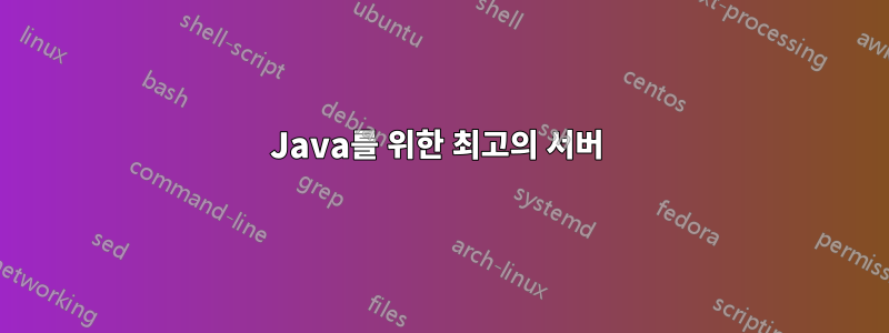 Java를 위한 최고의 서버 