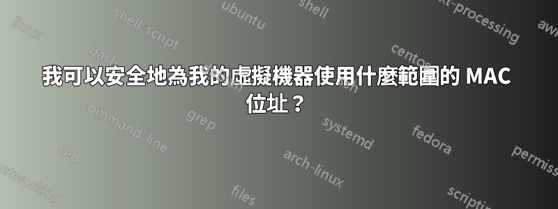 我可以安全地為我的虛擬機器使用什麼範圍的 MAC 位址？