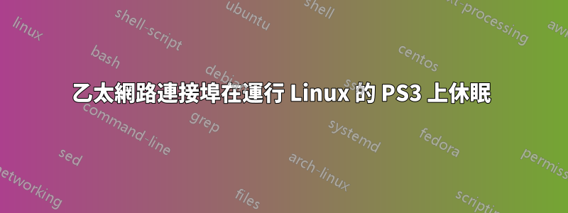 乙太網路連接埠在運行 Linux 的 PS3 上休眠