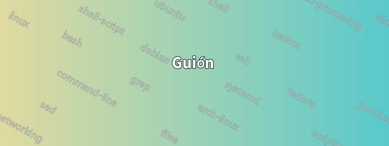 Guión