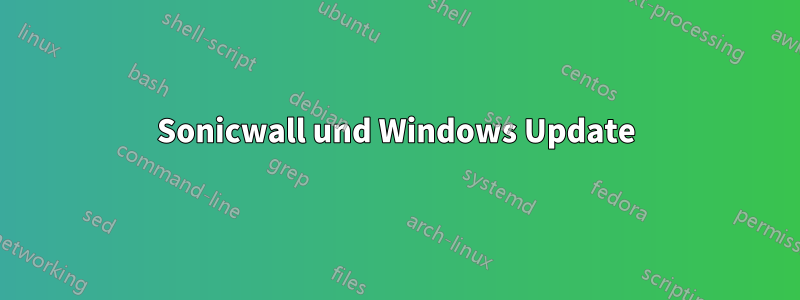 Sonicwall und Windows Update