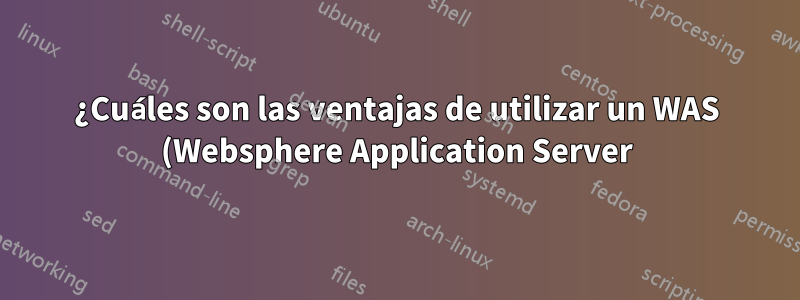 ¿Cuáles son las ventajas de utilizar un WAS (Websphere Application Server)?