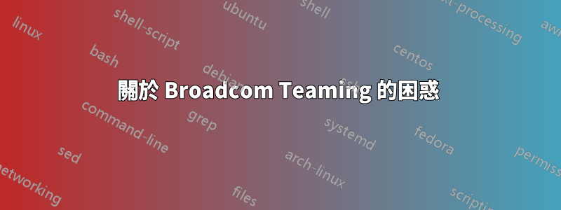 關於 Broadcom Teaming 的困惑