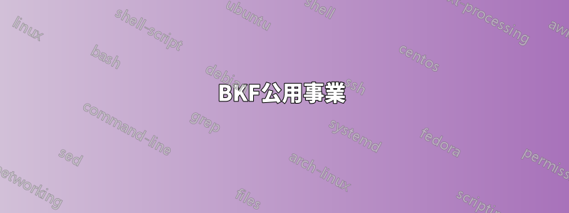 BKF公用事業