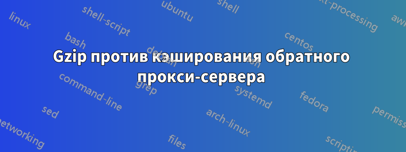 Gzip против кэширования обратного прокси-сервера